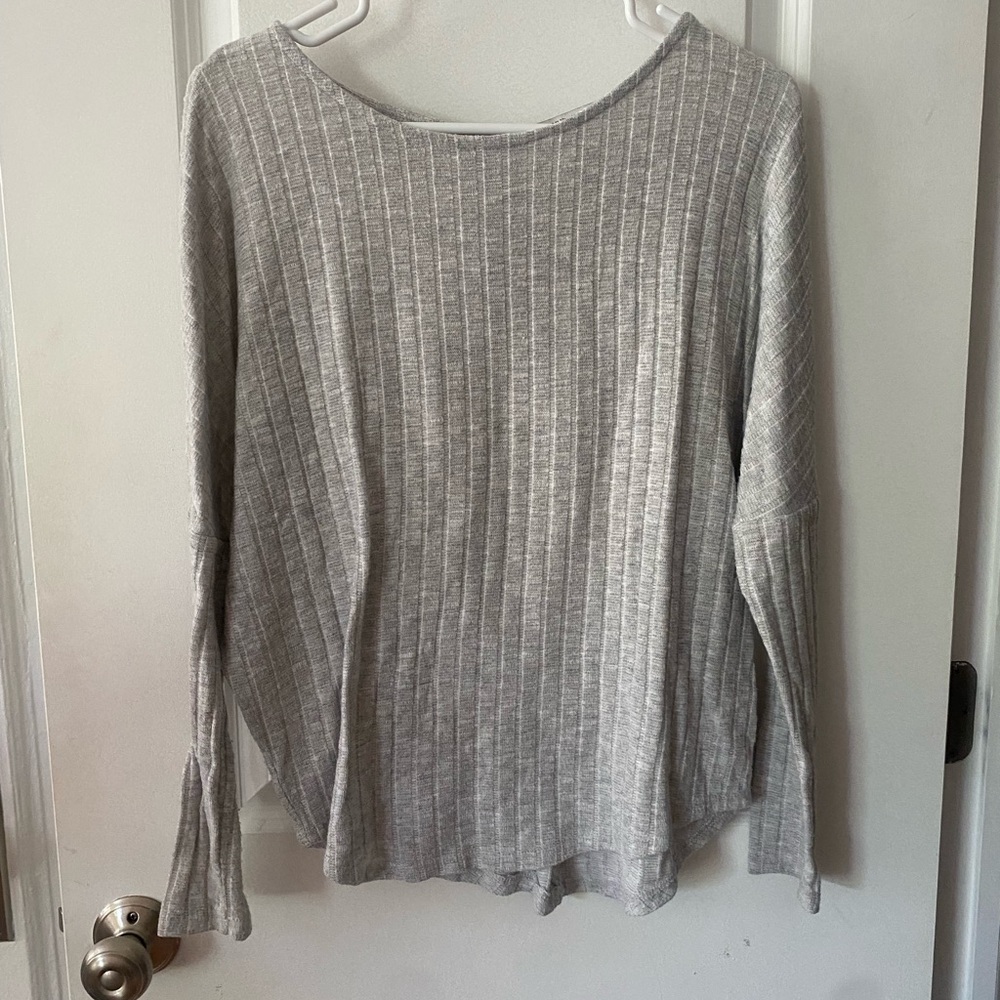 Light Gray Knit Top